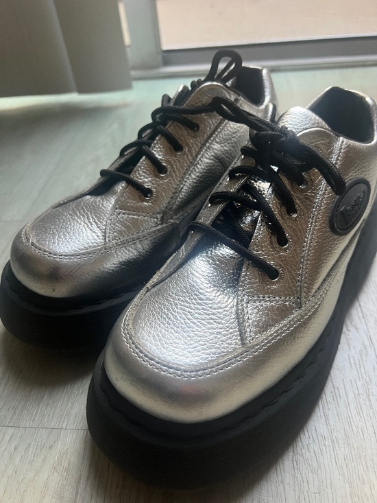 Dr. Martens Shoes - Dr. Martens silver shoes